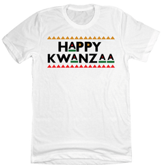 Celebrate Kwanza Dressing Festive  white T-shirt