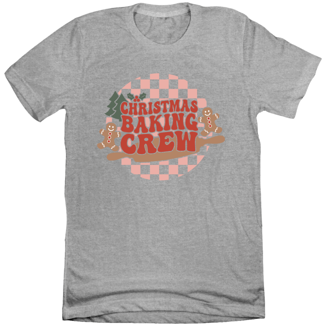 Christmas Baking Crew T-Shirt Grey Dressing Festive
