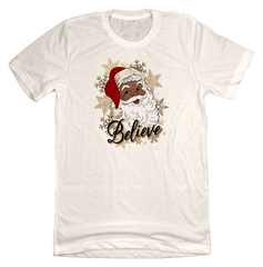 Santa Believe Dressing Festive  natural white T-shirt