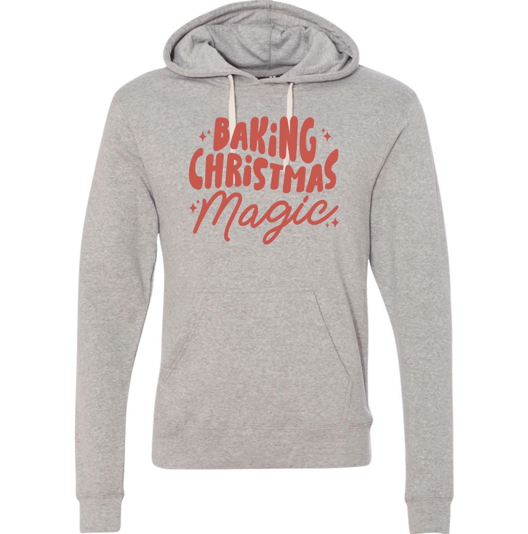 Baking Christmas Magic Dressing Festive grey Hoodie