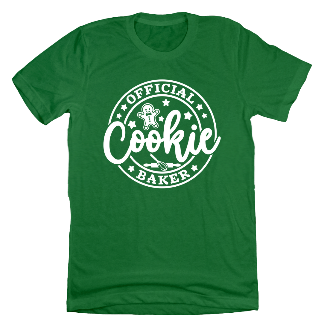 Official Cookie Baker Dressing Festive green T-shirt