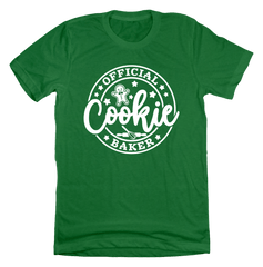 Official Cookie Baker Dressing Festive green T-shirt