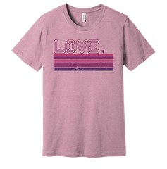 Love Stripe Dressing Festive lilac T-shirt