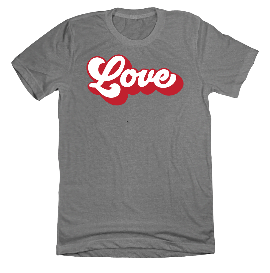 Retro Love Dressing Festive grey T-shirt
