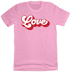Retro Love Dressing Festive Pink T-shirt