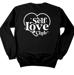 Self Love Club Dressing Festive black crew