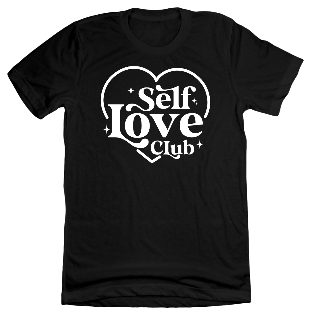 Self Love Club Dressing Festive Black T-shirt