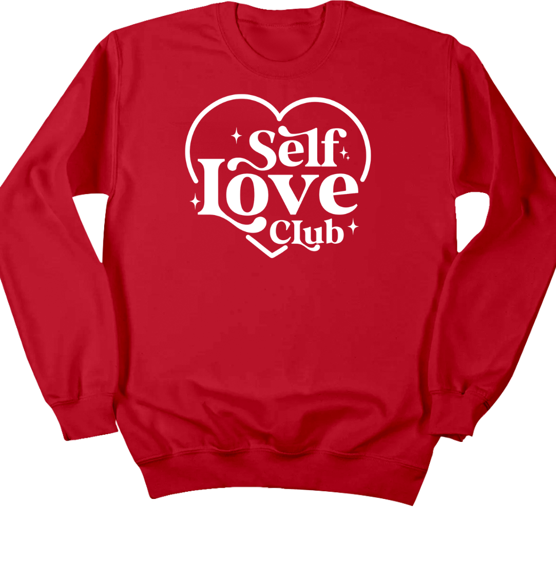 Self Love Club Dressing Festive Crew Red