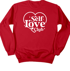 Self Love Club Dressing Festive Crew Red