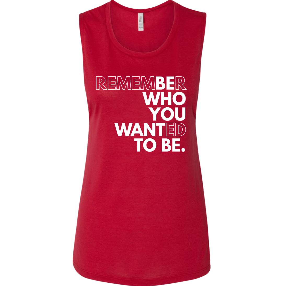 Be Who You Want to Be Dressing Festive red tank