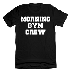 Morning Gym Crew Dressing Festive black tee
