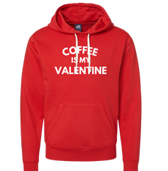 Coffee is My Valentine Dressing Festive red hoodie