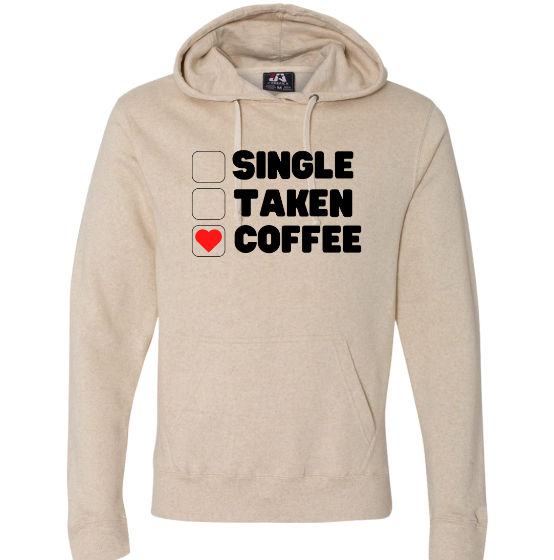 Single Taken Coffee Dressing Festive oatmeal hoodie