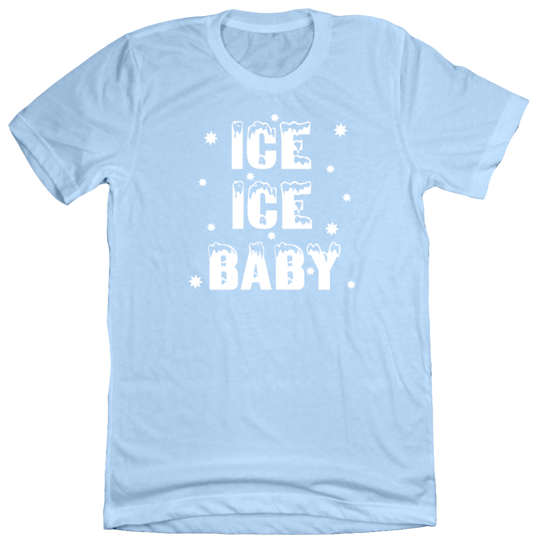 Dressing Festive Ice Ice Baby light blue tee