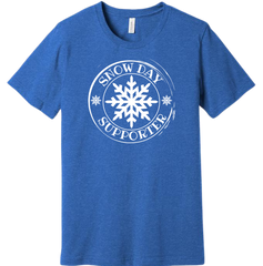 Snow Day Supporter Dressing Festive blue tee