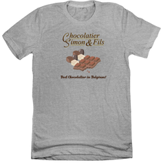 Chocolatier Simon & Fils Hallmark Dressing Festive grey tee