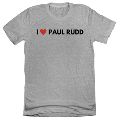 I Heart Paul Rudd Dressing Festive grey tee