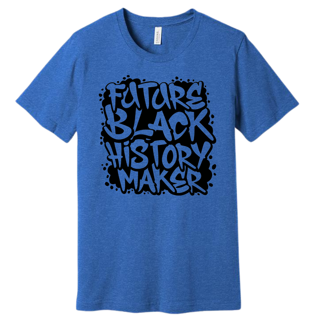 Future Black History Maker Dressing Festive royal tee