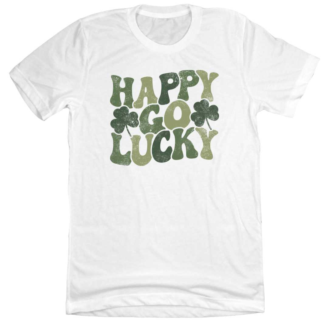 Happy Go Lucky Dressing Festive White T-shirt