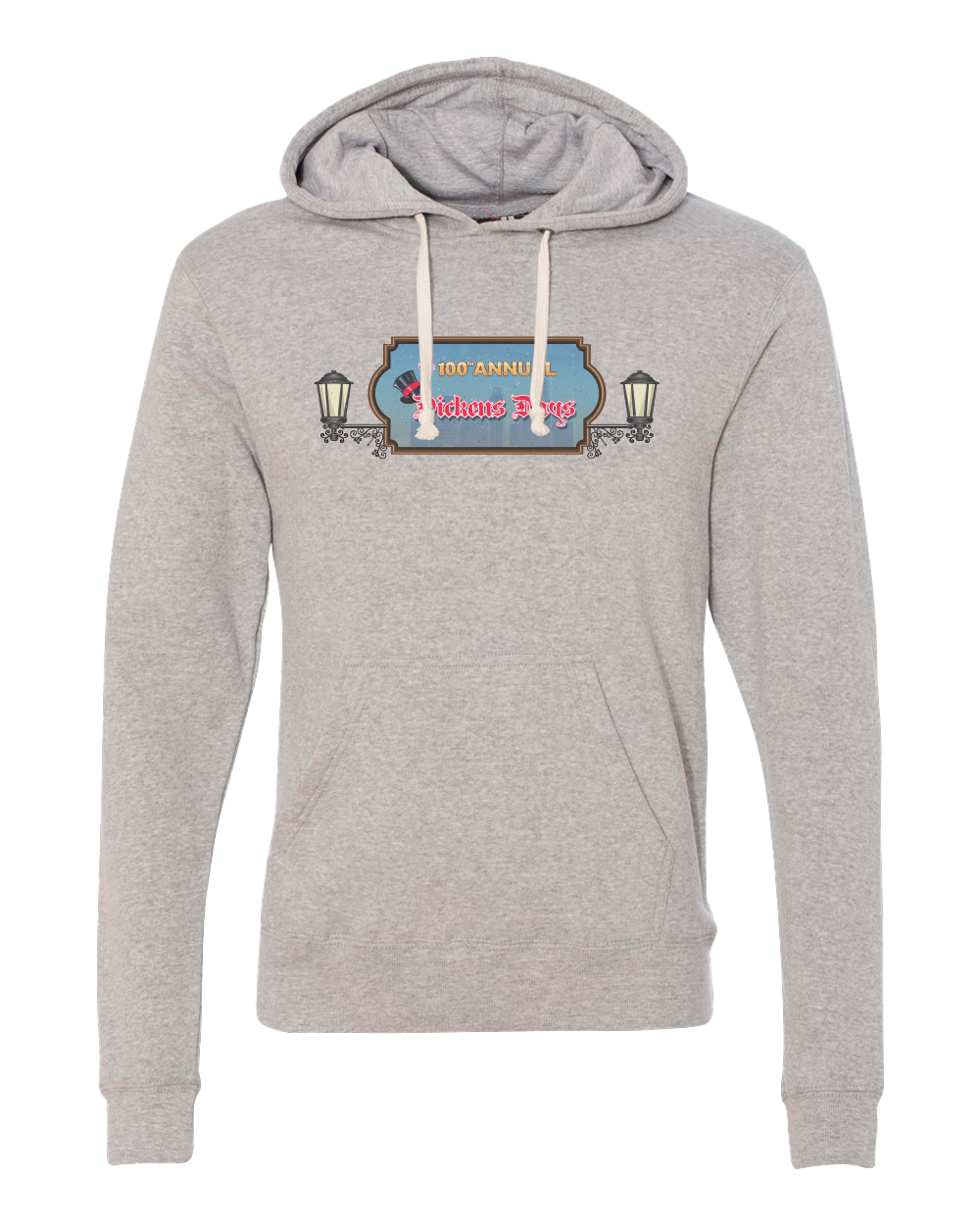 Dickens Days Hallmark Dressing Festive hoodie grey