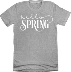 Hello Spring Dressing Festive T-shirt grey
