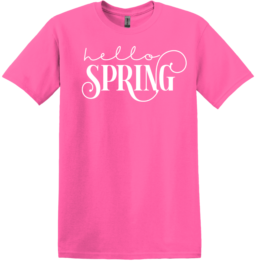 Hello Spring Dressing Festive T-shirt pink
