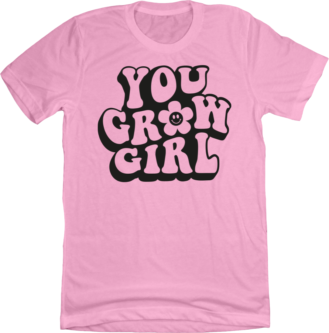 Dressing Festive You Grow Girl T-shirt pink