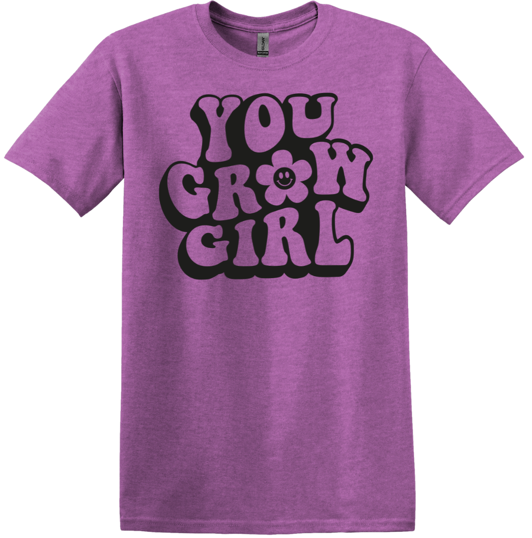 Dressing Festive You Grow Girl T-shirt purple