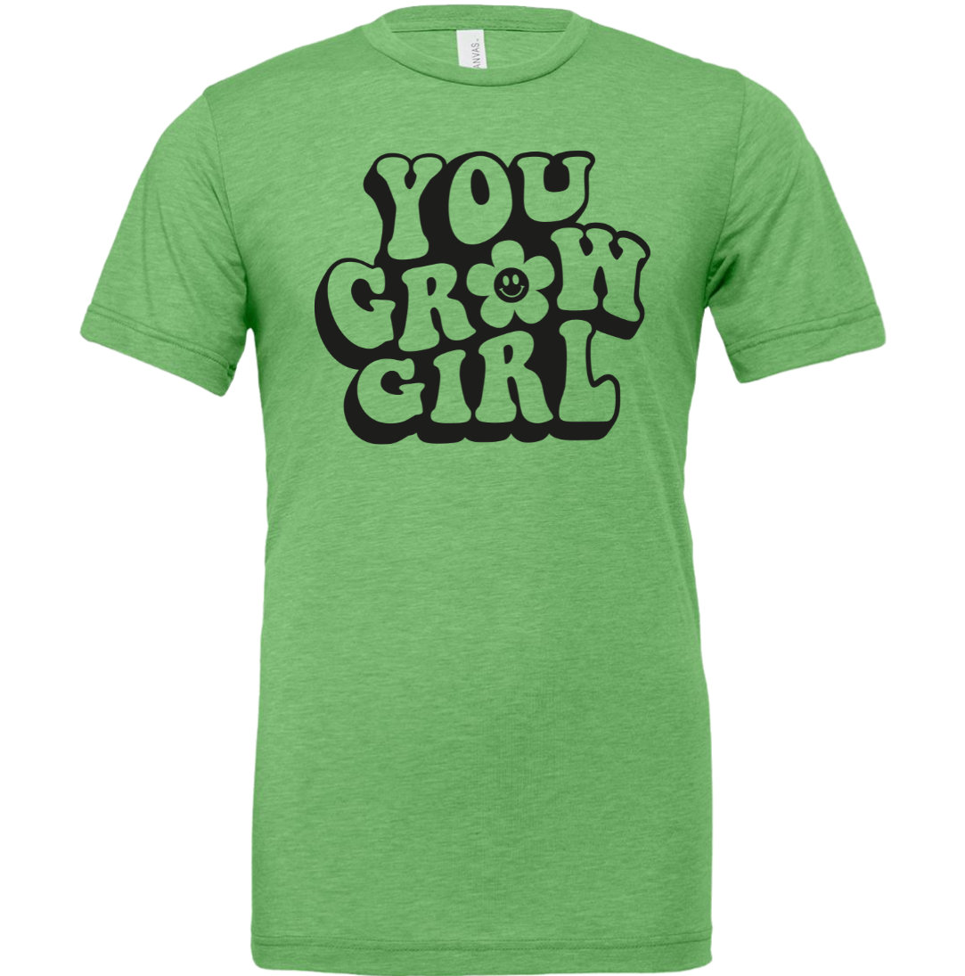 Dressing Festive You Grow Girl T-shirt green