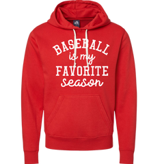 Baseball is My Favorite Season hoodie Dressing Festive red