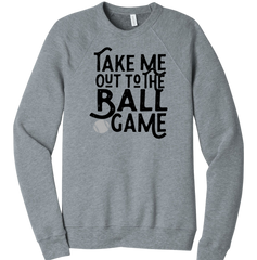 Take Me Out to the Ball Game Dressing Festive  grey crew
