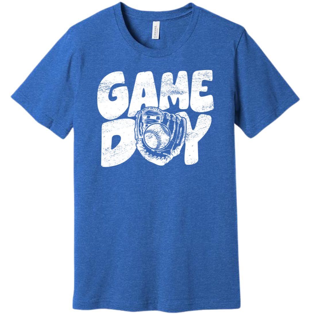 Baseball Game Today Dressing Festive blue T-Shirt