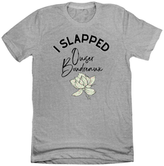 I Slapped Ouiser Dressing Festive T-shirt grey