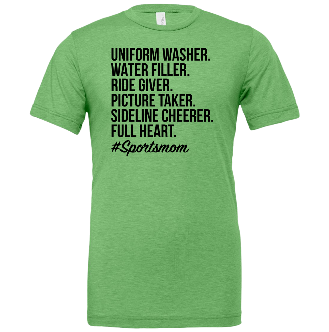 Sports Mom Dressing Festive T-shirt green