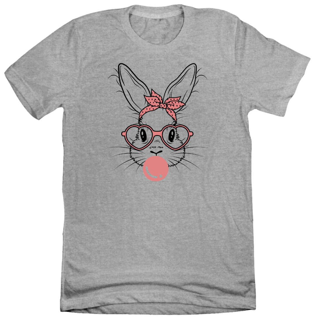 Bunny Gum T-shirt Dressing Festive grey