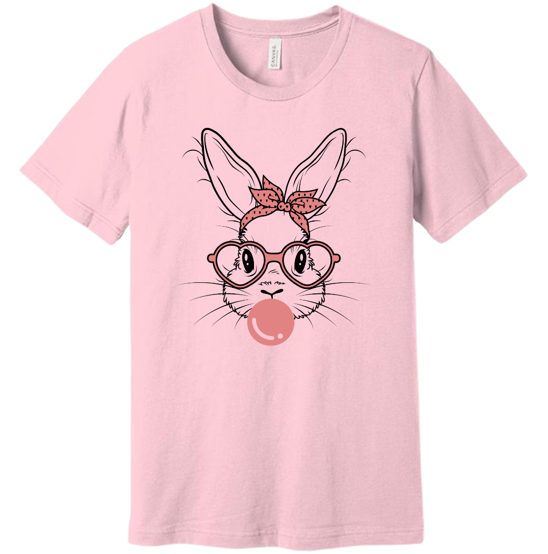 Bunny Gum T-shirt Dressing Festive pink