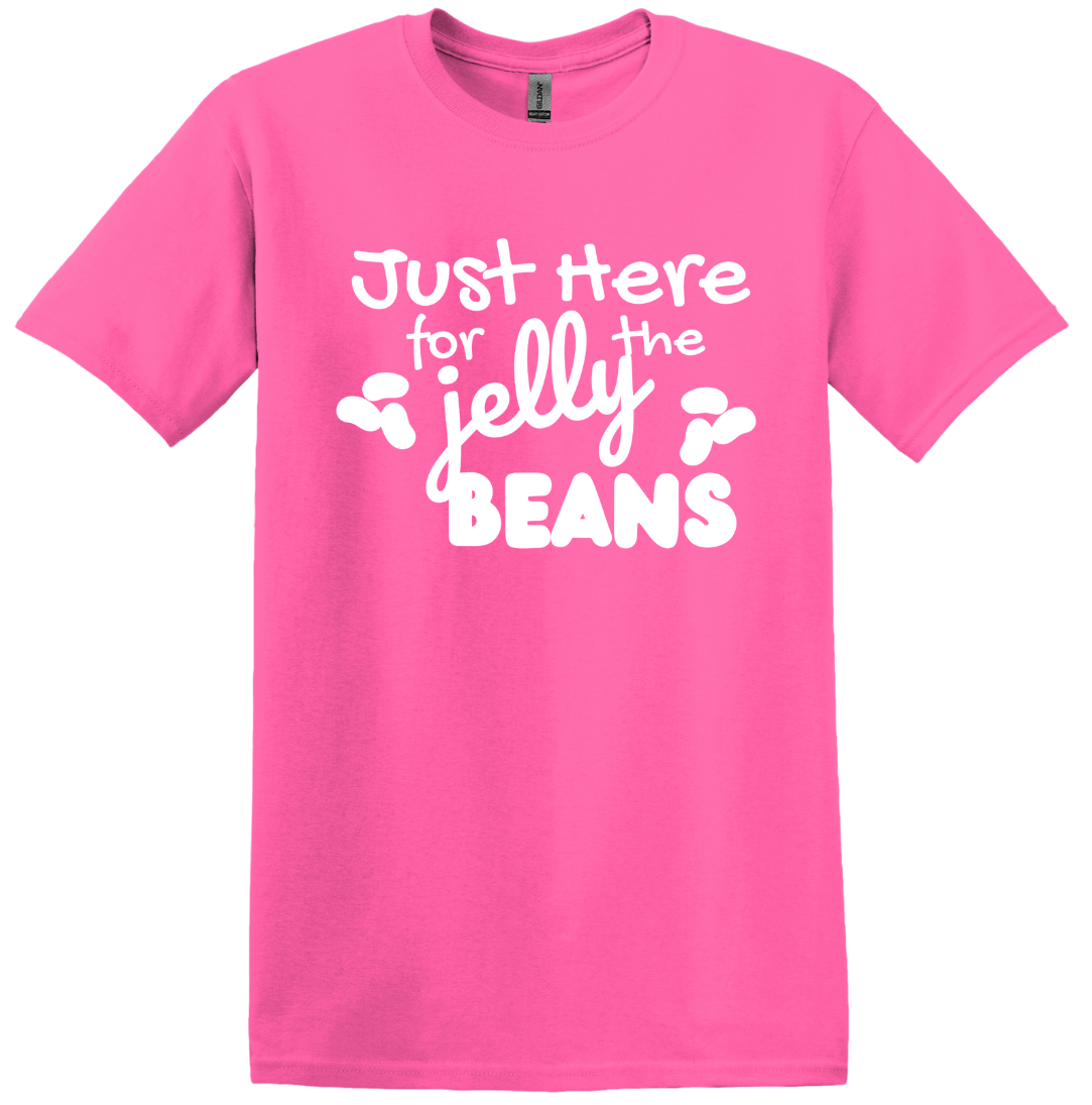 Just Here For the Jelly Beans T-shirt Dressing Festive pink