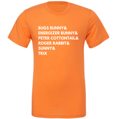 Famous Bunnies Dressing Festive T-shirt orange