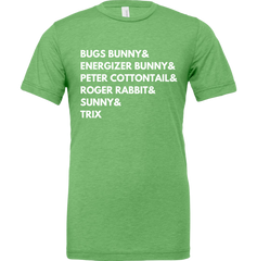 Famous Bunnies Dressing Festive T-shirt green