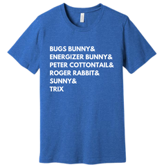 Famous Bunnies Dressing Festive T-shirt blue