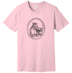 Vintage Easter Family Dressing Festive T-shirt pink