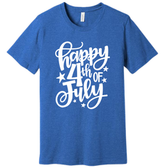 Happy 4th of July Dressing Festive blue T-shirt