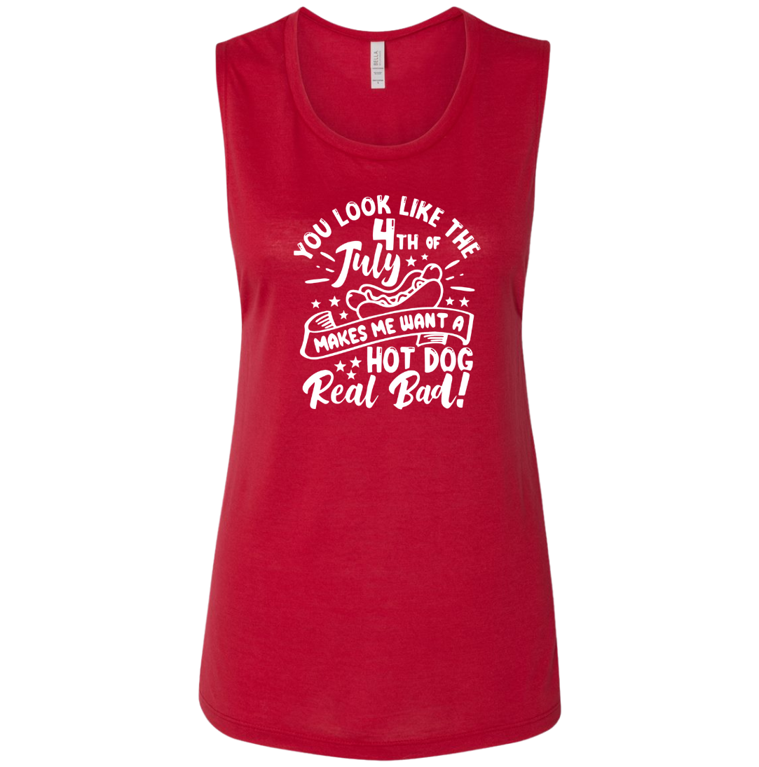 Makes Me Want a Hot Dog Real Bad White Version