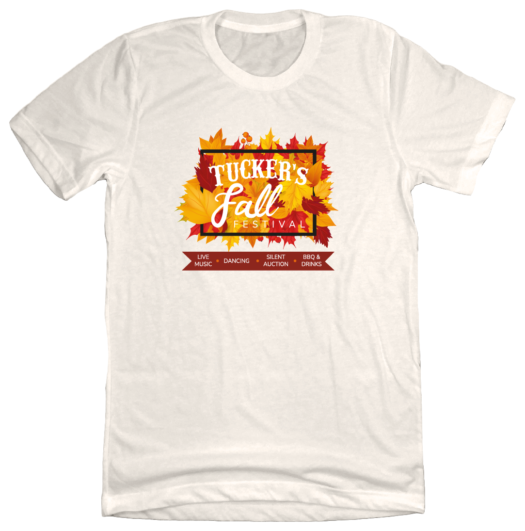 Tucker's Fall Festival Dressing Festive Natural White T-shirt