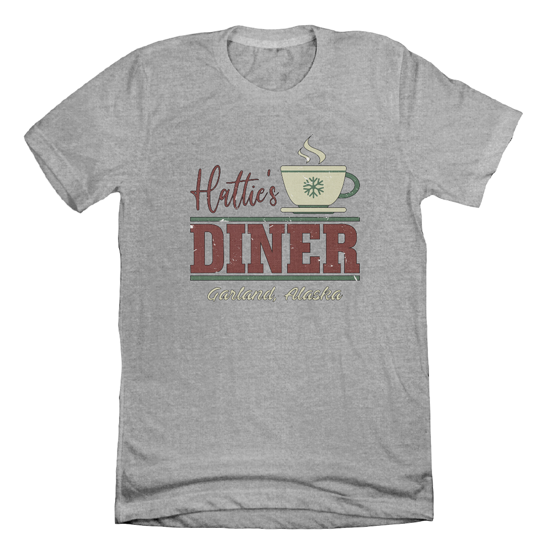 Hattie's Diner Dressing Festive T-shirt grey