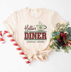 Hattie's Diner Dressing Festive T-shirt Natural