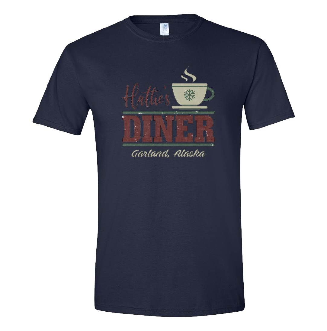 Hattie's Diner Dressing Festive T-shirt navy