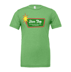 Star Top Christmas Trees T-shirts Dressing Festive green tee