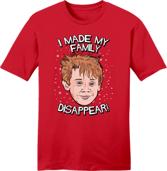 I Made My Family Disappear tee 
