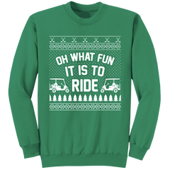 Oh, What Fun It Is To Ride Golf Carts Christmas Sweatshirt